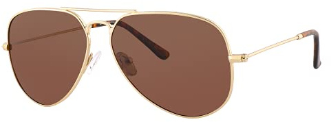 EFE Lunettes de Soleil Homme Métal Pilote Polarisées Lunettes de soleil UV400 Protection Aviateur Premium Retro Carrées Classiques Lunette