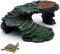 bangminda Plataforma para Tortugas Cueva de Reptiles Rampas Refugio de Tortugas Escondite de Tortugas de Agua Comedero Decoración Acuario