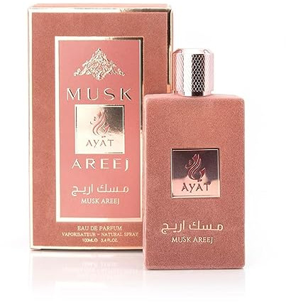 Ayat Perfumes – Eau de Parfum für Damen 100ml – orientalischer arabischer Duft – Dubai hergestellt und entworfen in den Vereinigten Arabischen Emiraten (Musk Areej)