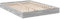 vidaXL Bettgestell Grau Sonoma 120x200 cm Holzwerkstoff