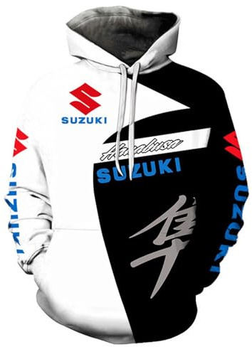 GTKRMXOB Sudadera con Capucha para Hombre Chándal para SU.ZU.K.I Sudaderas Gráficas Abrigos Deportivos Jerséis con Capucha Prendas De Vestir Exteriores con Capucha-E||XXL