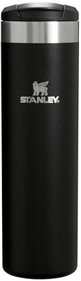 STANLEY 1913 Aerolight Transit Thermobecher 0.6L - Hält 6 Stunden Heiß - Spülmaschinenfest - Kaffeebecher To Go Auslaufsicher - Kompatibel Mit Gängigen Pkw-Getränkehalterungen - Black 2.0