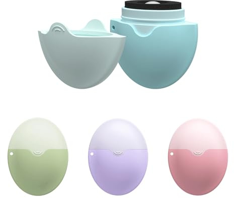 Tirlsy Sunscreen Applicator For Kids, Roll on Sponge Applicator for Sunscreen -Sunblock Buddy Brush Set with Protective Caps, Sun Lotion Applicator Sun Cream Brush for Adults & Families Travel, Blue