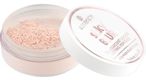 essence silky BLUR TRANSLUCENT LOOSE SETTING POWDER, mattifying, fixing, brightening, translucent, matte (9g)