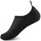 IceUnicorn Badeschuhe Wasserschuhe Damen Herren Schwimmschuh Strandschuhe Aquaschuhe Bequeme Passform(Schwarz, 40/41EU)