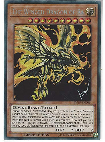 TN19-EN009 Limited Ed The Winged Dragon of Ra Prismatic Secret Rare Card 2019 Mega Pack Tin Yu-Gi-Oh Single Card