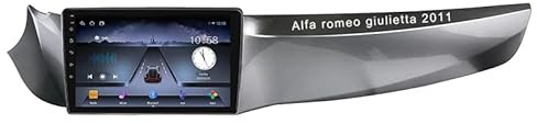 XEILLO Autos Sistema De Navegación para Alfa Romeo Giulietta 2011 9 Inch,Pantalla Grande Android con Control Central GPS Y Radio Bluetooth Integrada,4 Core WiFi 2G+32G