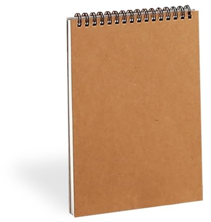 A5 Sketch Books, 160GSM Thick Beige Spiral Bound Watercolour Sketch Pads, A5 Spiral Bound Hardback Sketchs Pad, Sketch-Books Drawing Paper for Adults Student Artist(Size:A5)