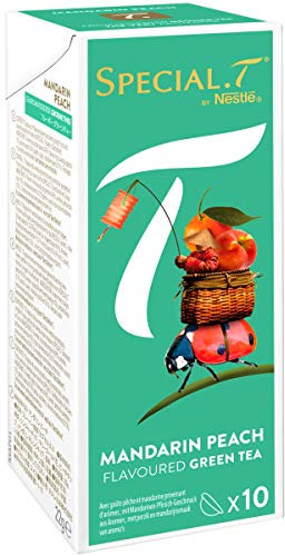 SPECIAL.T by Nestlé Thé Vert Mandarin Peach Boîte 10 Capsules 22 g - Lot de 6