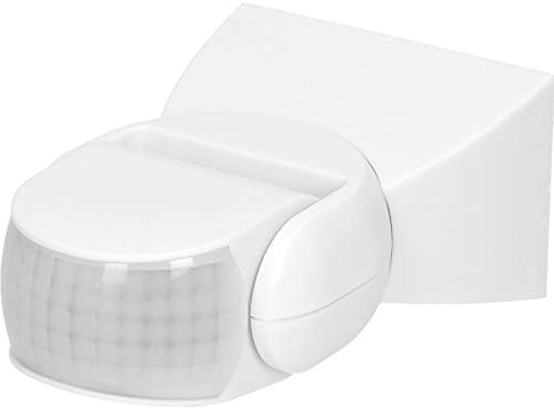 Orno CR-236 Sensore di Movimento per Luci Esterno con Sensore Crepuscolare 180° Max.12m (<24°C) IP65 Impermeabile (Bianco)
