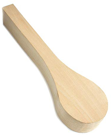 BeaverCraft B1 Cucchiaio Vuoto in Legno di Tiglio – Intaglio Morbido per Principianti e Bambini | Blocco di Legno Non Finito di Alta Qualità