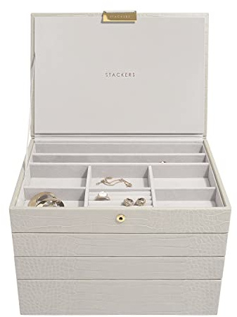 Stackers Putty Krokodil Strukturiert Klassisch Schmuckschatulle -4