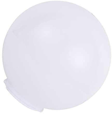 Minkissy Ersatz Lampenschirm Acryl Kugel Design Weiß Wasserdichte 150MM Ersatzschirm für Tischlampe Pendelleuchte Deckenleuchte Gartenlampe 95 MM Bajonett Wohnzimmer Outdoor Garten