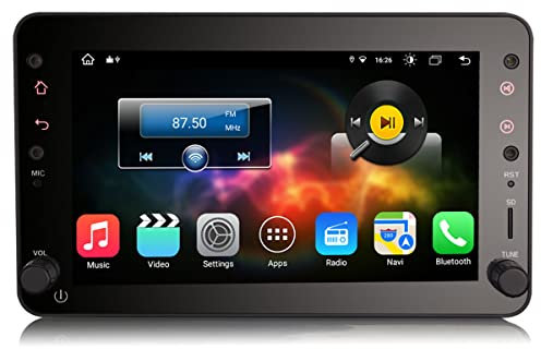 Erisin 8-Core Android 14 Autoradio Navigatore GPS per Alfa Romeo Brera Spider 159 Sportwagon 7 Pollici IPS Touch Screen Integrato Wireless CarPlay Android Auto Bluetooth A2DP DSP DAB+ 4G WiFi 64GB ROM