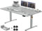 Devoko Höhenverstellbarer Schreibtisch 160x80cm mit Typ-C Ladeanschluss, Schreibtisch Höhenverstellbar Elektrisch, Mobiler Elektrisch Computertisch mit Kabel Management Tray, Grau