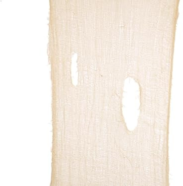 Halloween Dekostoff, grobmaschig, beige, 75x300cm | Vielseitige Ergänzung für Ihre Deko