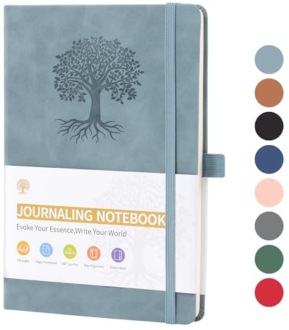 TECDW Cuaderno Clásico Con Correa A5,Diario Con Cubierta de Cuero PU,192 Páginas de Papel de 100gsm de Grosor,Cuaderno de Tapa Dura Adecuado Para Hombres y Mujeres Oficina de Negocios y Notas Diarias