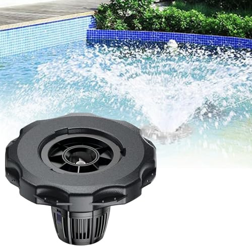 Bomba de oxígeno para estanques con aireador de chorros de 360° para estanques de peces, jardines acuáticos y lagos