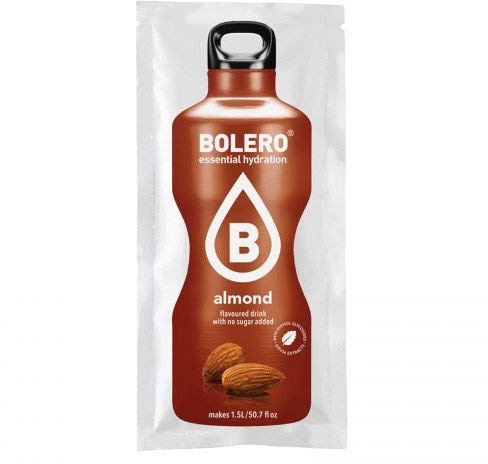 BOLERO Drinks 96 bustine da 9 grammi gusto ALMOND - Preparato istantaneo per Bevande con Stevia e Vitamina C e Senza Zucchero