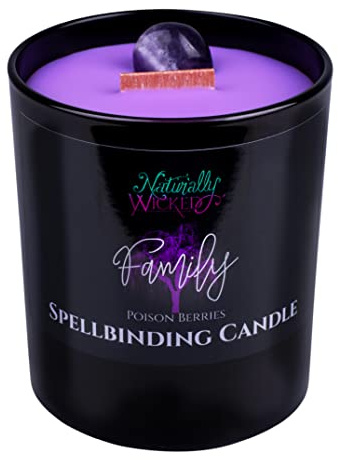 Naturally Wicked Spellbinding Familie Kerze | Duftende Kristall-Zauberkerze | Inc Einzigartige Kerze Geschenkbox