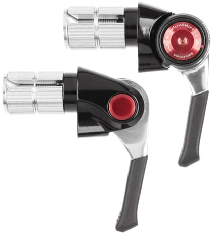microSHIFT | Bar End Shifter Set | 10-Speed Road | Double/Triple | Shimano Compatible | Silver