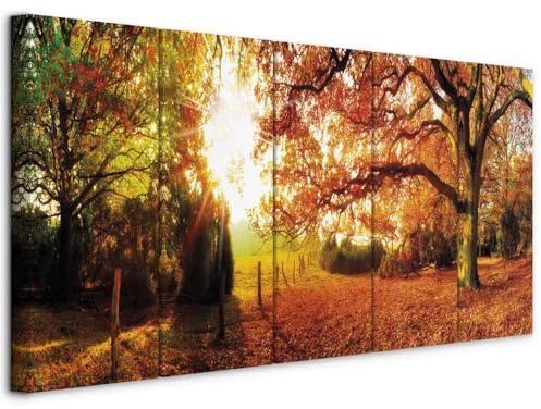 murando - Quadro Acustico Foresta 5 pezzi schiuma acustica Quadri Moderni Grandi - Camera da Letto Matrimoniale - Stampa su Tela - Pannelli Fonoassorbenti Decorativi - Fonoassorbente
