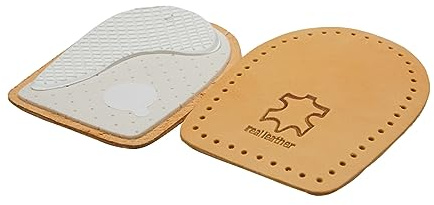 Vaya Medical Correcto Semelles Orthopédiques Talonnettes De Correction Supination Et Pronation Pieds Creux Coussinets Talon En Cuir Véritable Soutien Posture Douleur, Taille 41-43