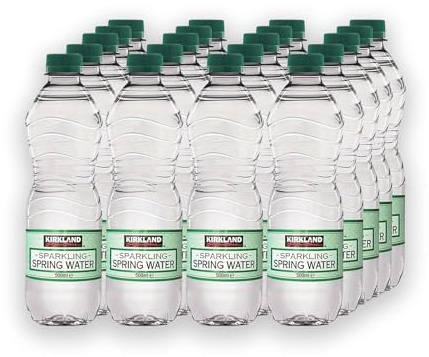 Kirkland Chase Spring Sparkling Water 500ml - 20 Bottled Multipack, Fresh for Better Health, Hygienic and Maintain Good Health | Bulk Water Bottles (Pack of 20 x 500ml)