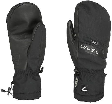 Level Switchback Mitt - Moffole Snowboard e Sci Uomo, Guanti Invernali Uomo con Polsino e Tasca, Guanti Termici Protettivi Impermeabili e Traspiranti Ideali sulla Neve e nella Stagione Fredda, 1 Paio