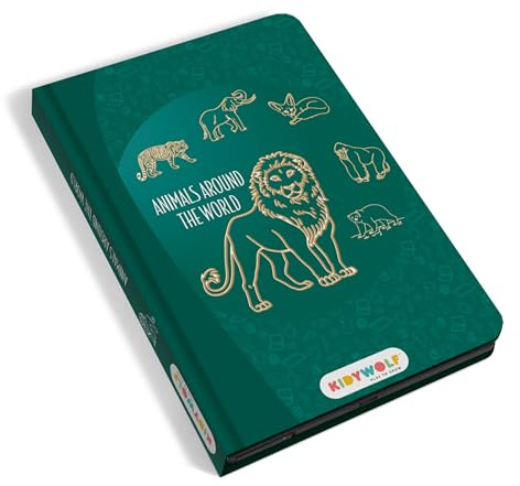 Tableta de dibujo KIDYDRAW-MINI 30 imágenes de animales alrededor del mundo