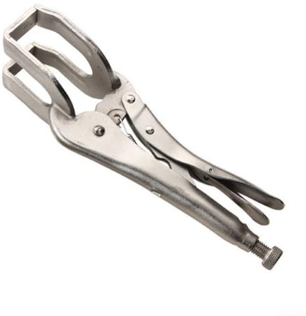 Alicates de soldadura de acero en forma de U de 9 pulgadas y 11 pulgadas, pinzas de bloqueo de chapa de metal con mandíbula ajustable para soldar, remachar y moler (11 pulgadas)