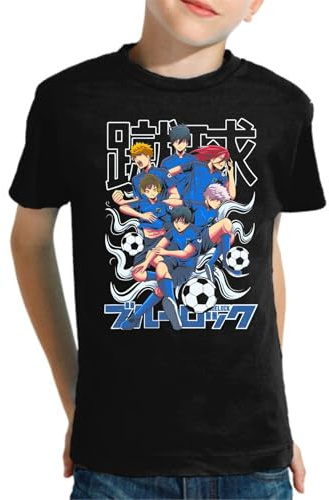 the Fan Tee Camiseta Infantil de Niño Niña Dibujos Animados Blue Lock Fútbol,Estrategia,Rivalidad Y El Delantero más egoísta y letal del Mundo 007 4 años