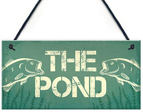 RED OCEAN Plaque murale fantaisie à suspendre pour jardin, jardin, porte, papa, grand-père, pêcheur