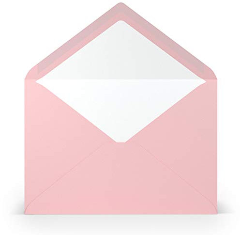 PAPERADO 10 Briefumschläge DIN C5 Flamingo gerippt Lila - 100 g/m² Kuvert Ohne Fenster 15,7 x 22,5 cm - Umschläge mit Nassklebung spitzer Klappe