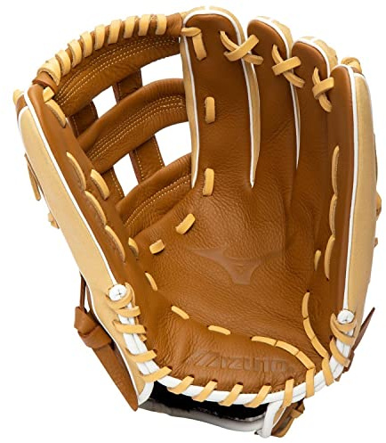 Mizuno GFN1250B4 Franchise Series Outfield Baseballhandschuh, 31,8 cm, Linke Hand, Hellbraun