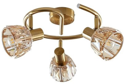Lindby Deckenlampe Kosta (Modern) in Gold/Messing aus Metall (3 flammig, E14) - Deckenleuchte Lampe Wohnzimmerleuchte