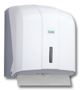 Papierhandtuchspender für ZZ/C Falz Tücher - weiß - ABS - 27x27x13 cm