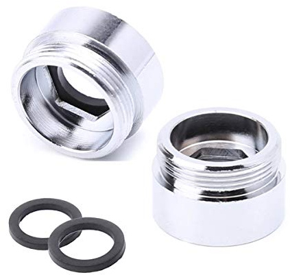 HATOOLHA® Lot de 2 adaptateurs de robinet en métal massif pour robinet de cuisine (F18 à M22)