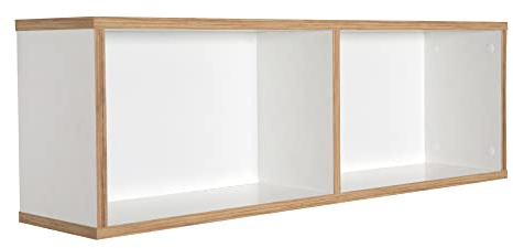 roba Scaffale da parete Finn, adatto per fasciatoio, mensola sospesa per cameretta dei bambini, bianco, legno, 10,0 kilograms