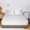 Spannbettlaken Boxspringbett 180x200 cm Glänzend Satin Glanz Kühlende Luxus Beige Weiß Muster Topper Bettlaken Glatt Seide Spannbetttücher Leintuch 180 x 200 Hohe Matratze bis 25-30 cm