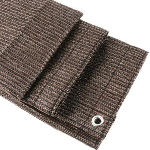 Dickes Kaffeebraun Anti-UV, HDPE-Sonnenschutz, Sonnenschutz, Balkon, Sicherheit, Sichtschutz, Gartenzaun, Kaffee-Netz, 0,8 m x 8 m