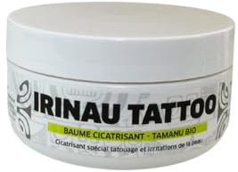 Irinau Tattoo BIO Baume Cicatrisant Tatouage Premium Polynésien – Hydratant Naturel, Apaise et Protège, 60 ml (Tamanu Sauvage Bio)