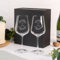 Wanapix | Pack 2 Copas de Vino Personalizadas | Estuche de Regalo Incluido | Copa de Cristal Grabada para Vino | Con Nombre o Texto | Pack de Copas de Cristal | Flowers