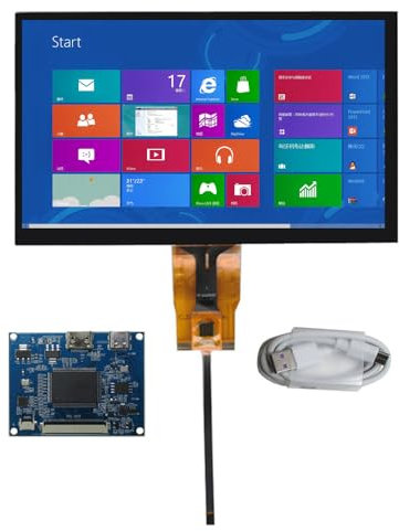 Pantalla LCD IPS de 7 pulgadas 1024 x 600 con tarjeta de control táctil, multipropósito, para Raspberry Pi, ordenador portátil, monitor secundario
