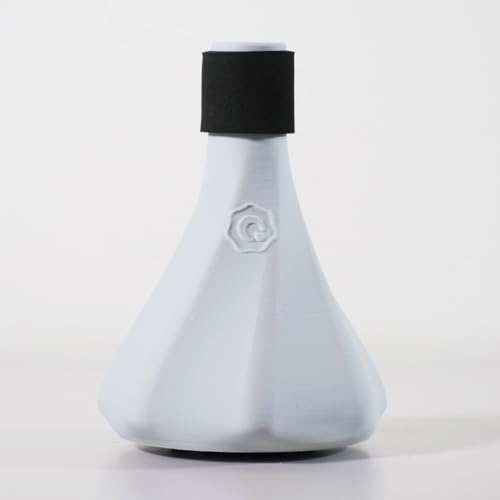 Trumpet Practice Mute – Ultra-Quiet, Lightweight 3-in-1 Capsule (Silencer, Blowing, Tone) – QooMute (Asche - Ash Gray)