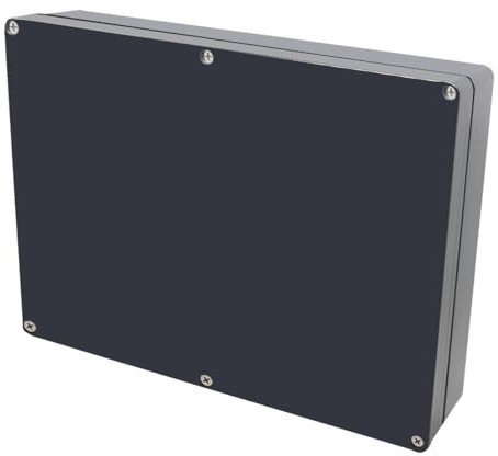 Otdorpatio Project Box IP65 Waterproof Junction Box ABS Plastic Black Electrical Boxes DIY Electronic Project Case Power Enclosure 11.42x8.27x2.48 inch (290 x 210 x63 mm)
