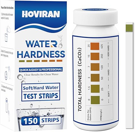 Water Hardness Test Strips,150 Strips Fast & Accurate Results (0-425 ppm)