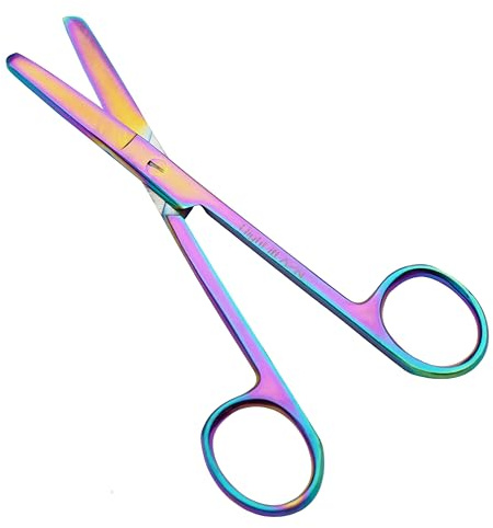First Aid Scissors, Bandage Tough Cut Tuff-Cut Trauma Medical Shears for Nurses, Paramedics Doctors Theatre, Hospitals, Veterinary, Firefighter, Rescue, Home (Double Blunt Ended 5.5 Inches)
