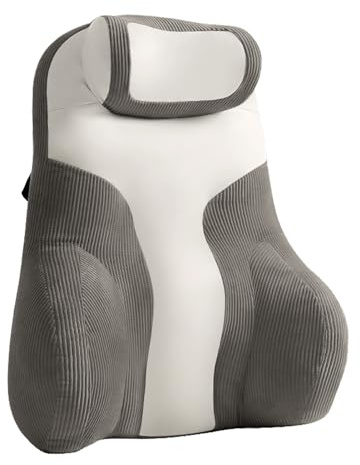 Cuscino da lettura – Cuscino di supporto per bracciolo in peluche, schienale ergonomico per sedersi | Cuscino regolabile per il collo comodo accessorio da salotto per letto, divano, dormitorio, relax