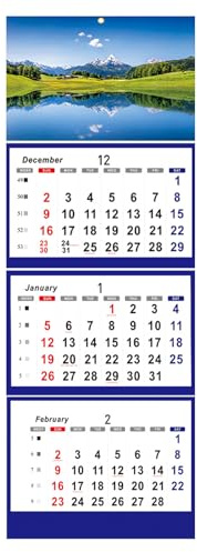Calendario De Pared De 3 Meses 2026 Agenda De 3 Meses Para Citas